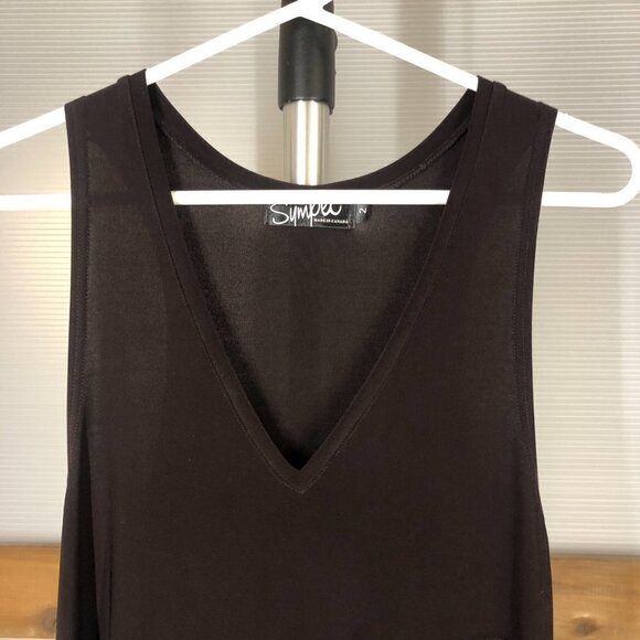 Sympli Deep Purple High Low Slit Hem Dress Sz‎ 2 - Picture 2 of 9